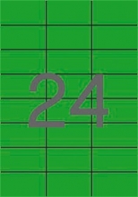 APLI etikett, A4, 70x37 mm, 3 pályás, zöld