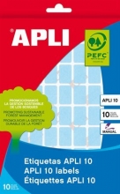 APLI etikett, 12x18 mm, kézzel írható, zöld