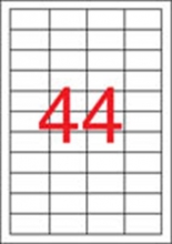 APLI etikett, A4, 48,5x25,4 mm, 4 pályás, lézernyomtatóhoz APLI etikett, A4, 48,5x25,4 mm, 4 pályás, lézernyomtatóhoz