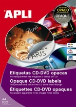 APLI etikett, A4, 114/41 mm, matt, CD/DVD címke
