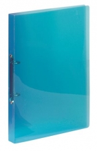 VIQUEL gyűrűskönyv, A4, 25 mm, 2 gyűrűs, PP, Propyglass, kék