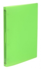 VIQUEL gyűrűskönyv, A4, 25 mm, 4 gyűrűs, PP, Propyglass, zöld