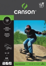 CANSON fotókarton, A4, 180 g, fekete