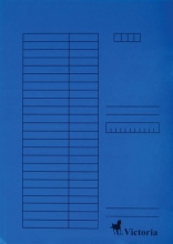 VICTORIA okmánytartó, A4, karton, kék
