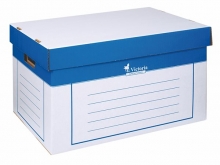 VICTORIA archiváló konténer, 320x460x270 mm, fehér-kék