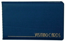 PANTA PLAST névjegytartó, PVC, 24 db-os, kék