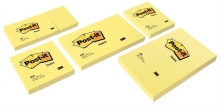3M POSTIT jegyzettömb, öntapadós, 38x51 mm, 100 lapos, POST-IT, sárga