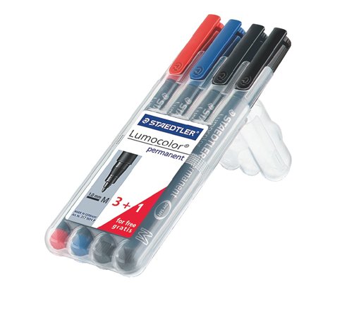 STAEDTLER alkoholos marker, 1 mm, OHP, 317, M, kúpos, vegyes