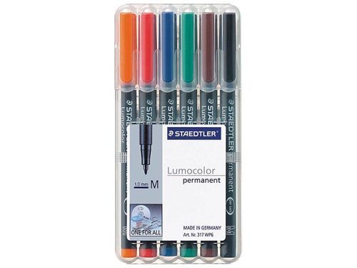STAEDTLER alkoholos marker, 1 mm, OHP, 317, M, kúpos, vegyes