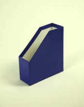 PD iratpapucs, 70 mm, karton, merevfalú, fóliázott, kék