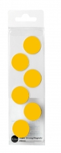 BI-OFFICE mágneskorong, 20 mm, sárga
