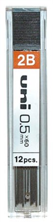 UNI ironbél, 0,5 mm, 2B