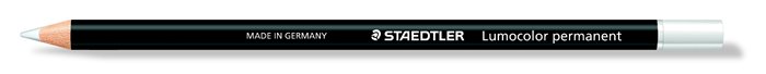 STAEDTLER jelölő ceruza, Lumocolor, vízálló, glaschrom, fehér