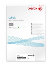 XEROX etikett, A4, 63,5x38,1 mm, 3 pályás, univerzális, kerekített sarkú