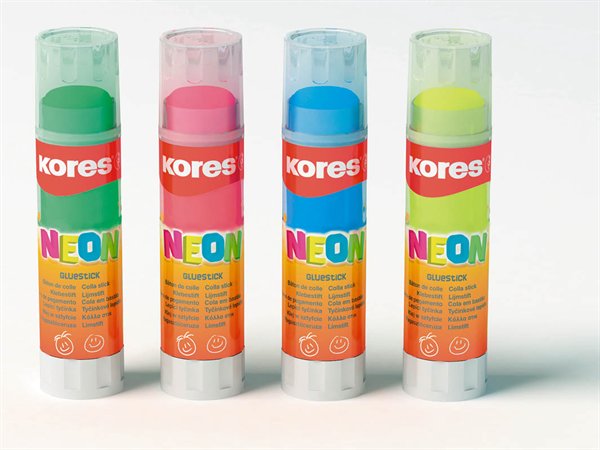 KORES ragasztóstift, 20 g, Neon