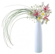 ROTBERG váza, porcelán, 25 cm, szálas virágnak, Kala E