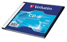 VERBATIM CD-R, 700 MB, 80 min, 52x, vékony tokban (DataLife)