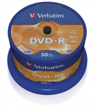 VERBATIM DVD-R, 4,7 GB, 16x, hengeren