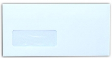 EURO boríték, LA4 (110x220 mm), szilikonos, bal ablakos