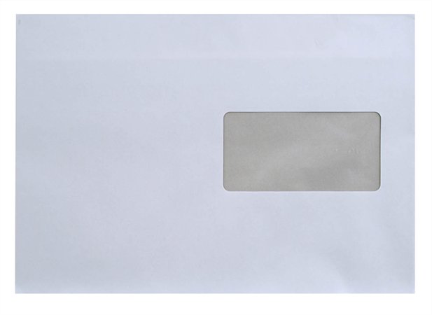 EURO boríték, LC5 (162x229 mm), szilikonos, jobb ablakos
