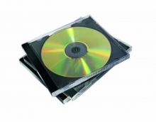 FELLOWES CD tok, 1 db-os, normál, átlátszó/átlátszó