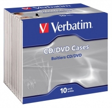 VERBATIM CD tok, 1 db-os, normál, átlátszó/átlátszó (KIFUTÓ)