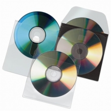 3L CD tartó zseb, 127x127 mm, kiszedő réssel