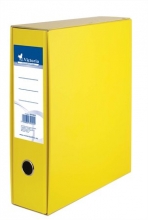 VICTORIA tokos iratrendező, A4, 75 mm, karton, sárga