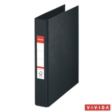 ESSELTE gyűrűskönyv, A5, 42 mm, 2 gyűrűs, PP/PP, Standard, Vivida, fekete