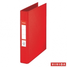 ESSELTE gyűrűskönyv, A5, 42 mm, 2 gyűrűs, PP/PP, Standard, Vivida, piros