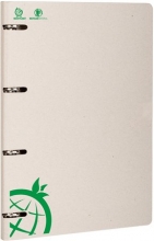 ICO gyűrűskönyv, A4, 35 mm, 4 gyűrűs, karton, Green, zöld