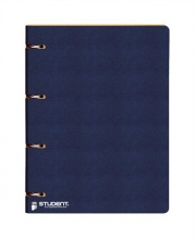 ICO gyűrűskönyv, A4, 35 mm, 4 gyűrűs, karton, Student, kék