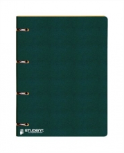 ICO gyűrűskönyv, A4, 35 mm, 4 gyűrűs, karton, Student, zöld