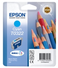 EPSON T03224010 tintapatron, St. C70/C80, kék, 16ml