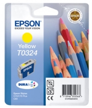 EPSON T03244010 tintapatron, St. C70/C80, sárga, 16ml