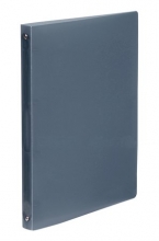 VIQUEL gyűrűskönyv, A4, 25 mm, 4 gyűrűs, PP, Propyglass, füstszínű