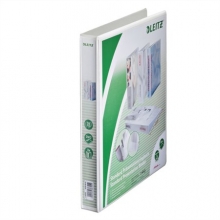 LEITZ gyűrűskönyv, A4, 44 mm, 2 gyűrűs, PP, panorámás, maxi, fehér LEITZ gyűrűskönyv, A4, 44 mm, 2 gyűrűs, PP, panorámás, maxi, fehér