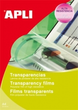 APLI írásvetítő fólia, A4, színes tintasugaras nyomtatóhoz