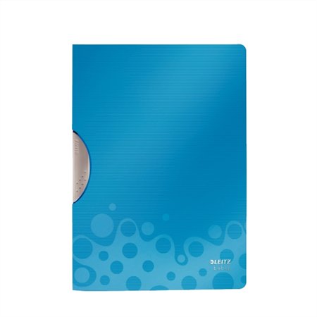 LEITZ klipdosszié, A4, 30 lap, PP, Bebop, ColorClip, kék