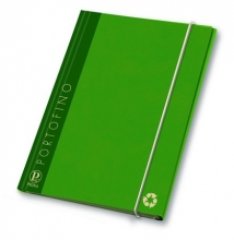 PIGNA gumis mappa, A4, 12 mm, karton, Portofino, zöld