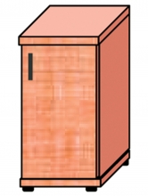 VICTORIA szekrény, egyajtós, 2 magas polcos, 38x75x38 cm, cseresznye