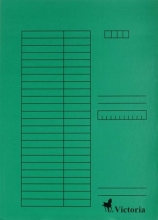 VICTORIA okmánytartó, A4, karton, zöld
