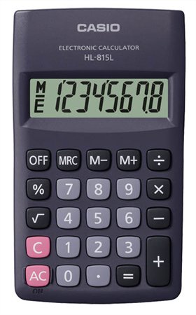 CASIO zsebszámológép, 8 digit, HL-815