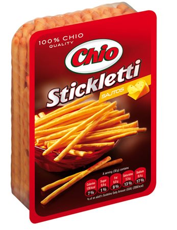 CHIO keksz, Stickletti sós rúd, sajtos, 85 g
