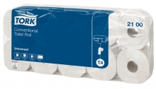 TORK toalettpapír, 2 rétegű, 10 tekercses, 35 m, 250 lap/tek, Universal, törtfehér
