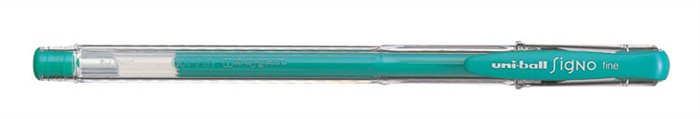 UNI zseléstoll, 0,7 mm, UM-100, Signo Fine, kupakos, zöld