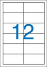 VICTORIA etikett, A4, 97x42,4 mm, 2 pályás, univerzális
