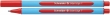 SCHNEIDER golyóstoll, 0,3 mm, kupakos, Slider Edge, F, piros