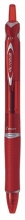 PILOT golyóstoll, 0,28 mm, nyomógombos, Acroball, piros