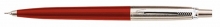 PARKER nyomósirón, 0,5 mm, Jotter, ezüst színű klip, piros